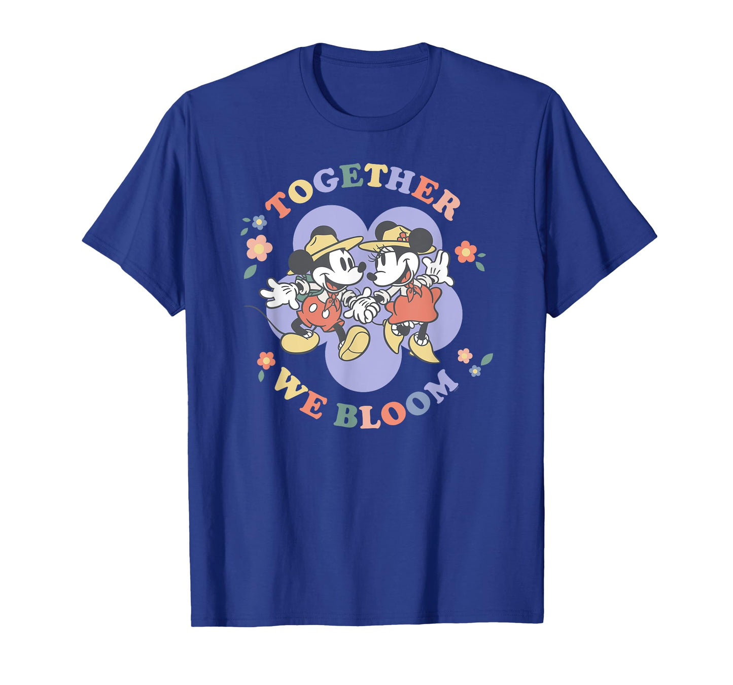 Disney Mickey and Minnie Mouse Together We Bloom Springtime T-Shirt