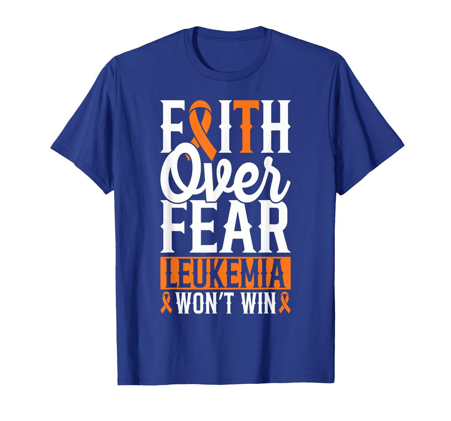 Childhood Leukemia Fighters Orange Ribbon Awareness T-Shirt