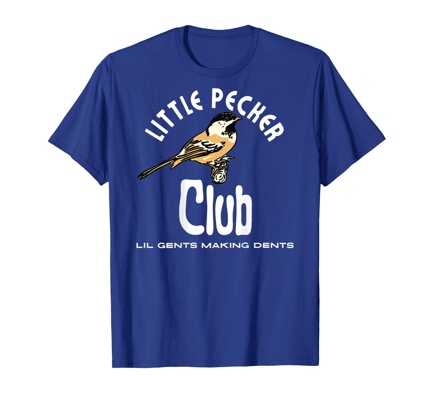 little pecker club Black Humor Club T-Shirt Unisex-Adults Small Short Sleeve Crew Neck Loose Fit Polyester 100% Imported