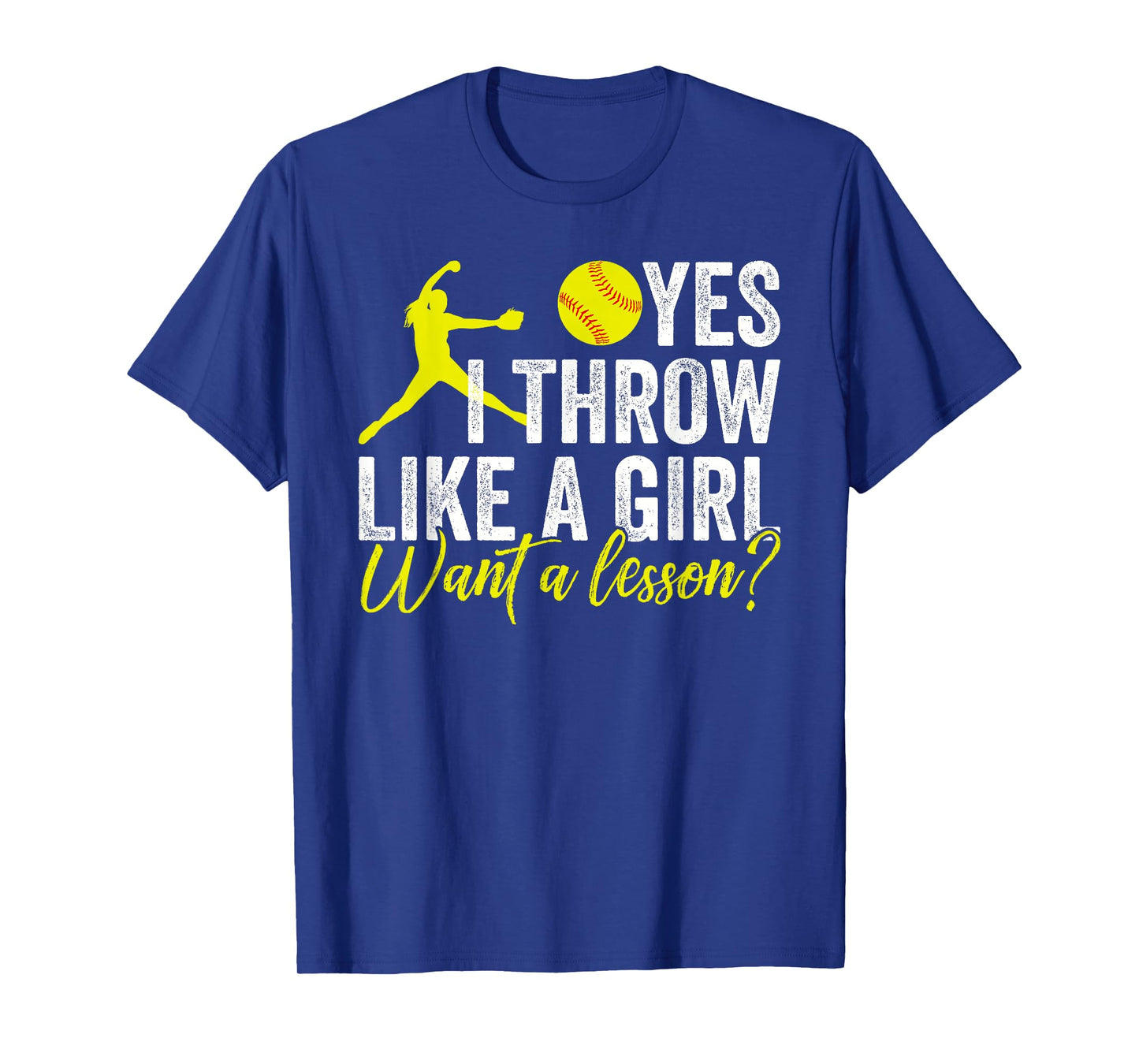 Funny Women's Softball I Know I Throw Like A Girl Pitcher T-Shirt