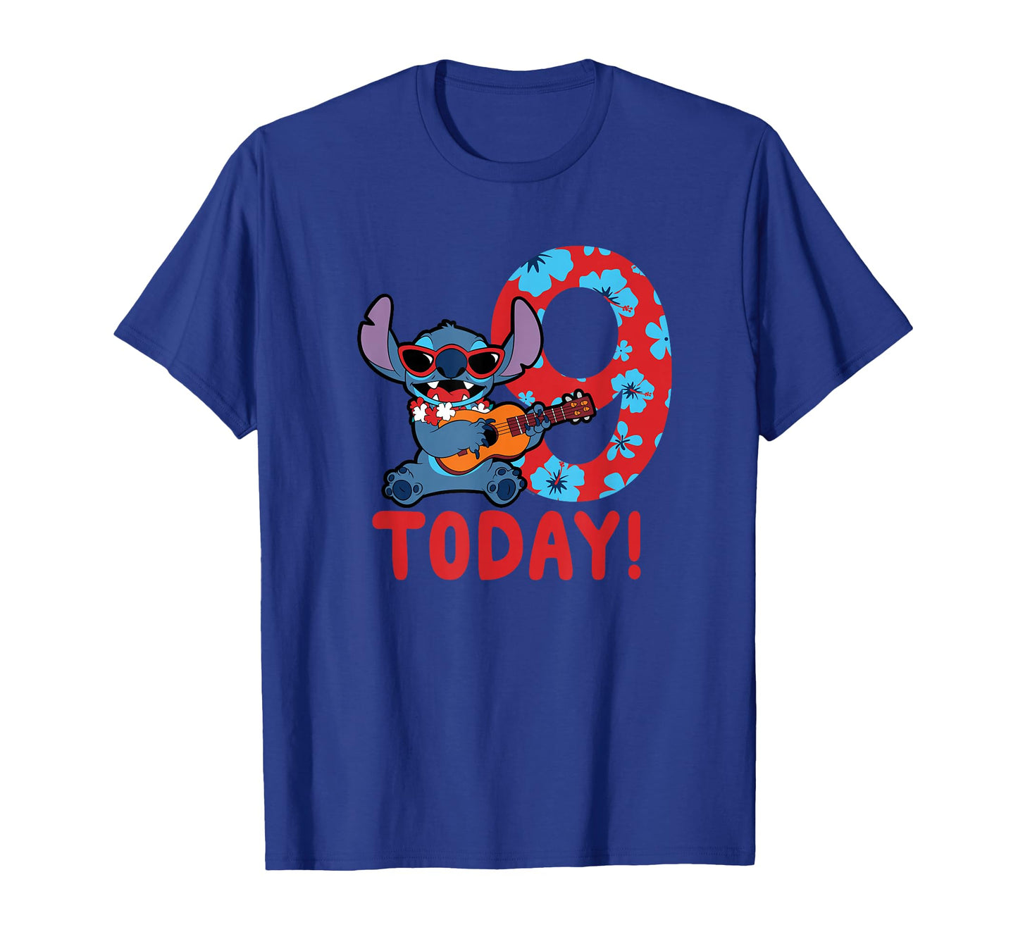 Disney Lilo & Stitch Tropical Birthday 9 Years Old Today T-Shirt