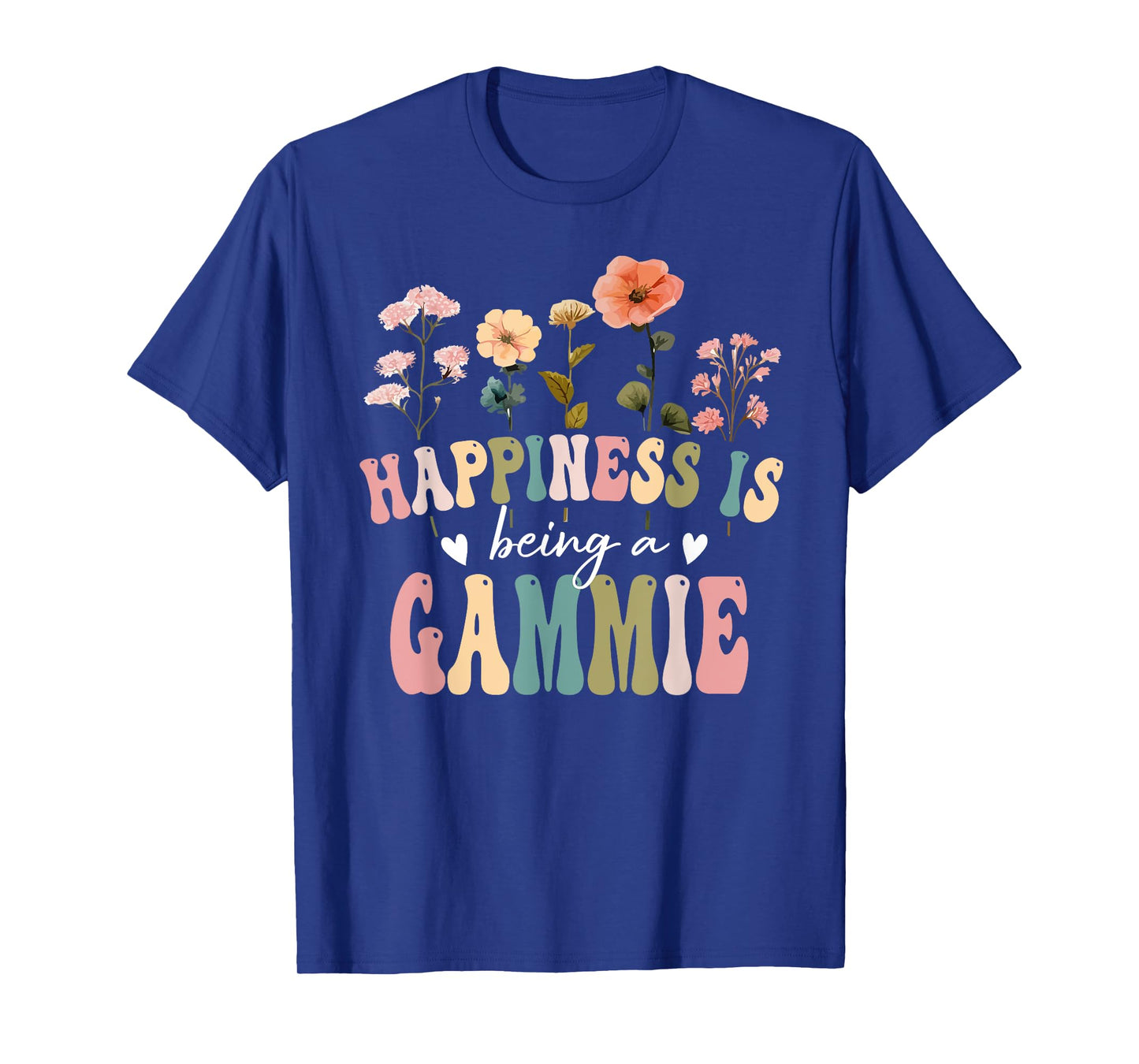 Happiness is Being a Gammie Floral Gammie Mother's Day T-Shirt
