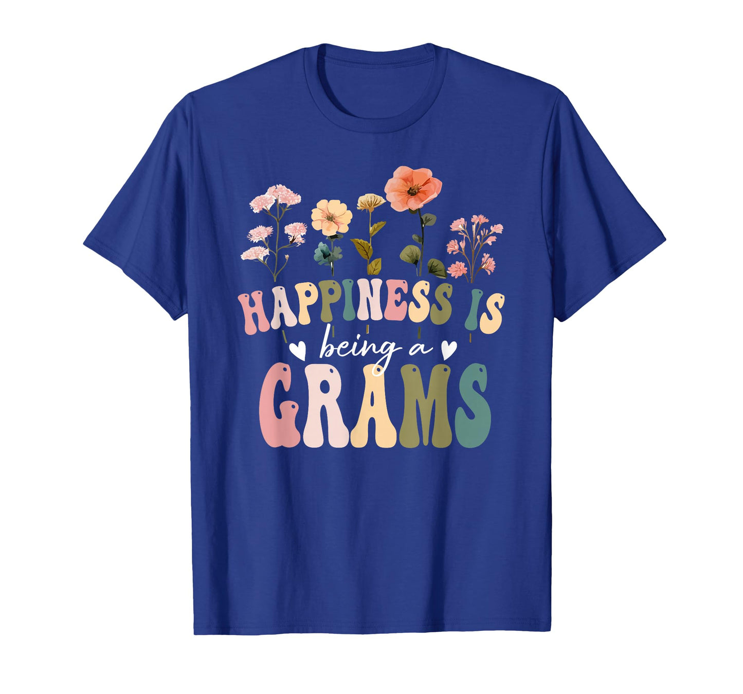 Happiness is Being a Grams Floral Design Grams Mother's Day T-Shirt