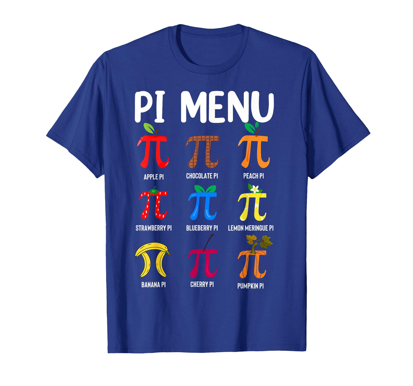 Pi Menu 3.14 Pi Symbol - Math Teacher Happy Pi Day T-Shirt