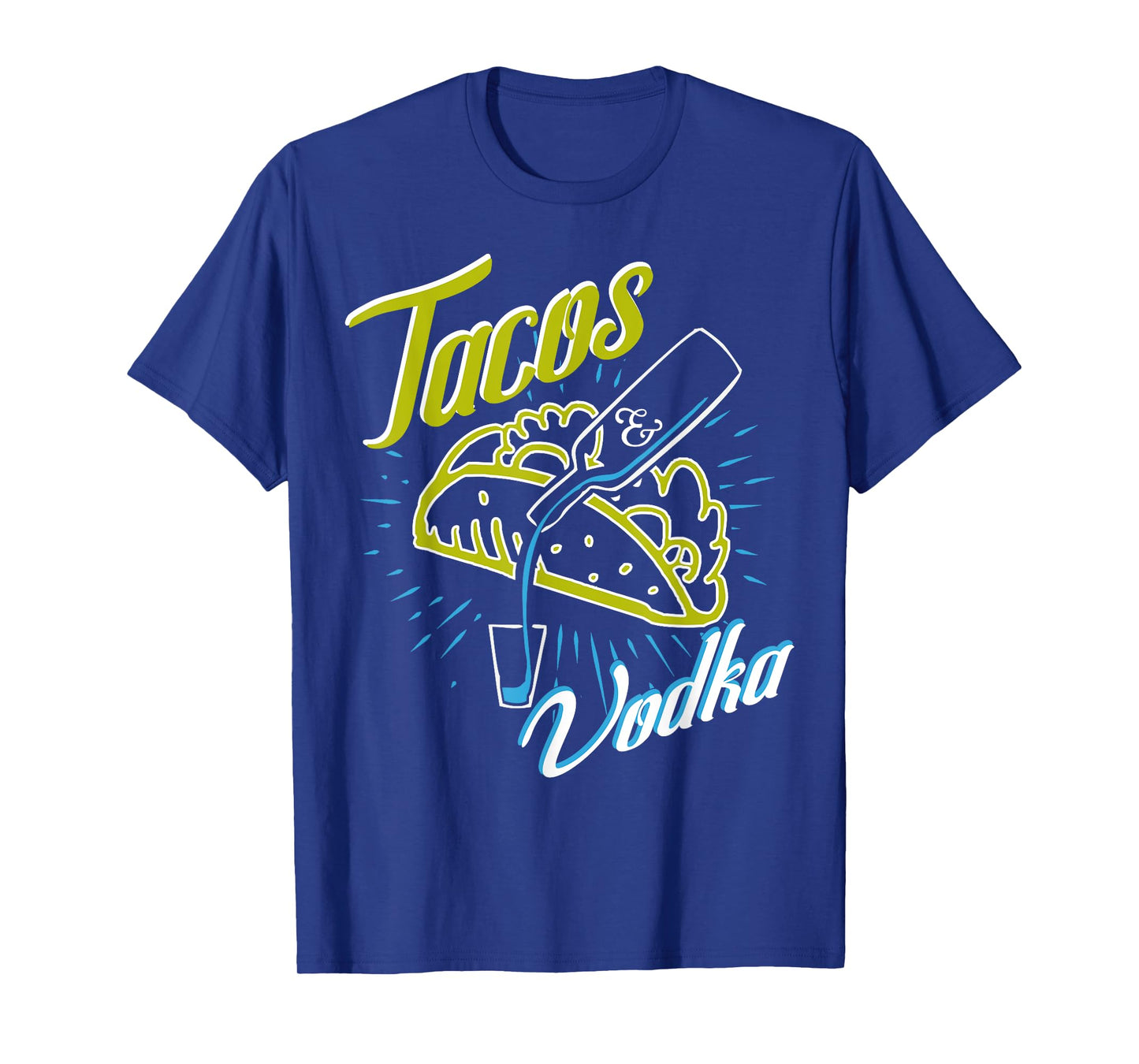 Tacos and Vodka Funny Humor Vintage Drinkers Party T-shirt T-Shirt
