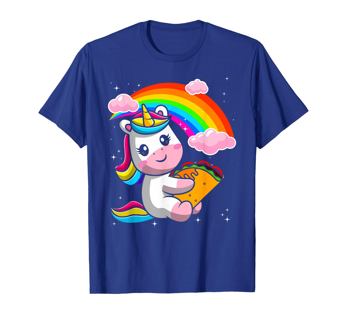 Unicorn Taco Rainbow Fiesta Cinco De Mayo Toddler Girls Kids T-Shirt