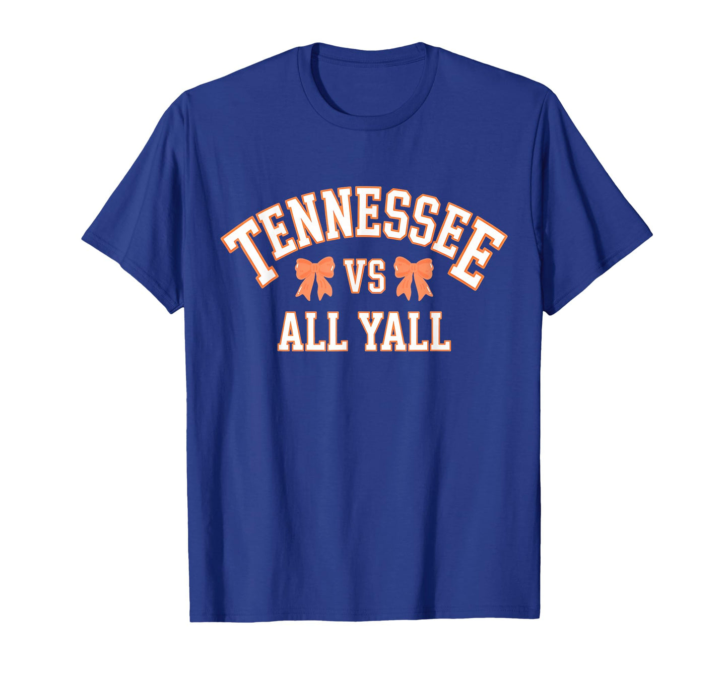 Funny Tennessee -vs- All Yall, Knoxville TN Orange Coquette T-Shirt