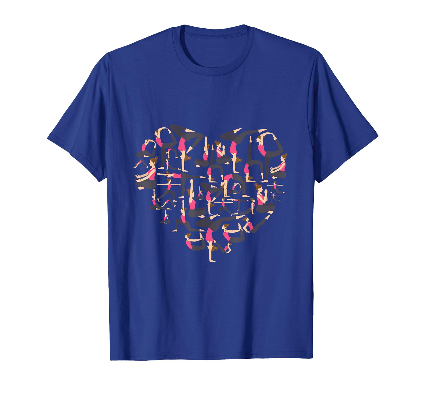 Love Yoga heart meditation pose men girl women Zen Spiritual T-Shirt