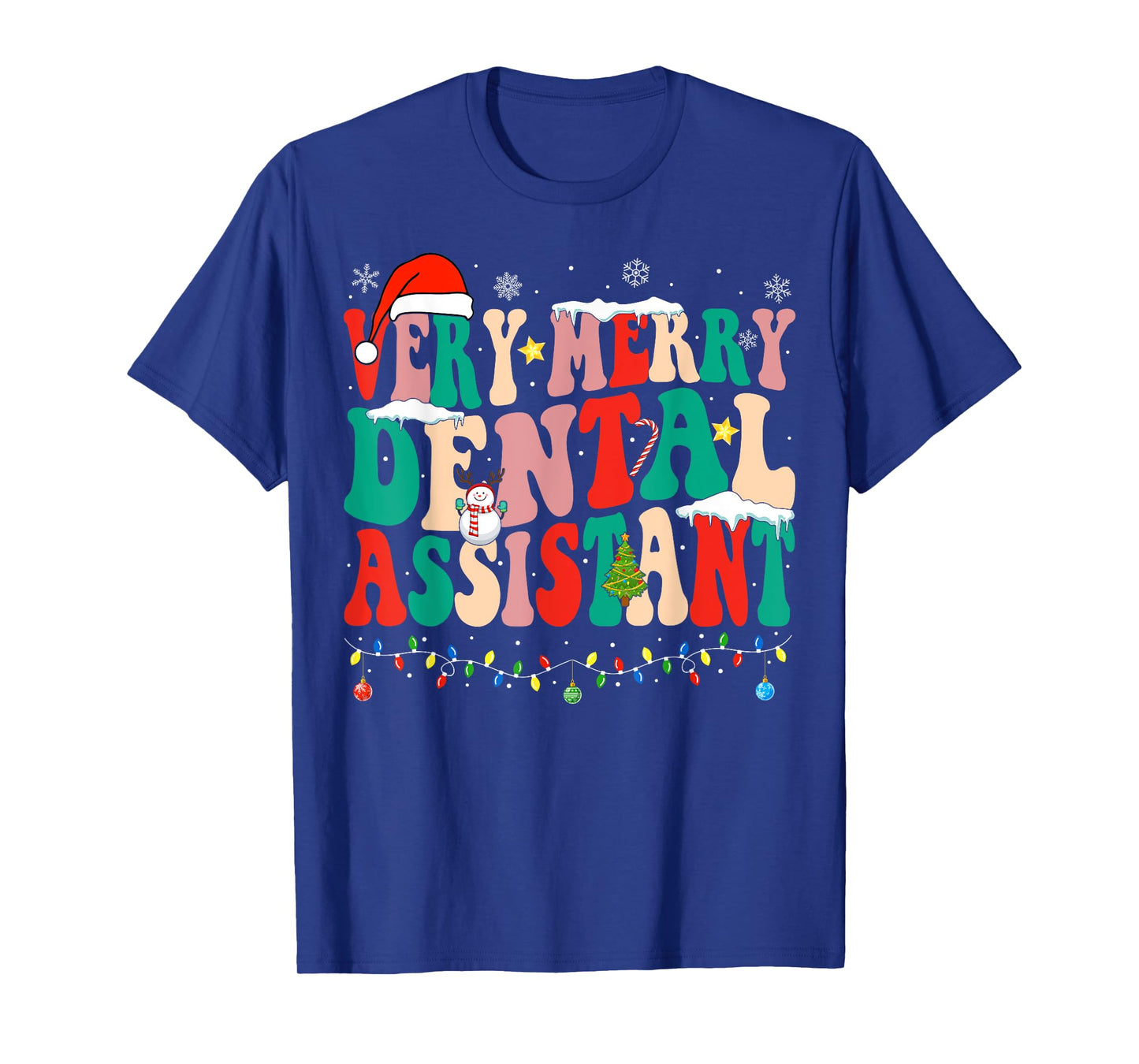 Very Merry Dental Assistant Christmas Dental Assistant T-Shirt
