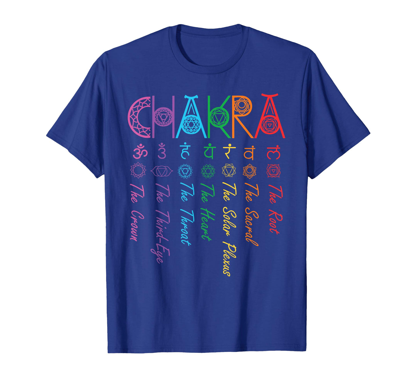 Chakra Energy Spirit Spiritual Health Healing Yoga Chakras T-Shirt