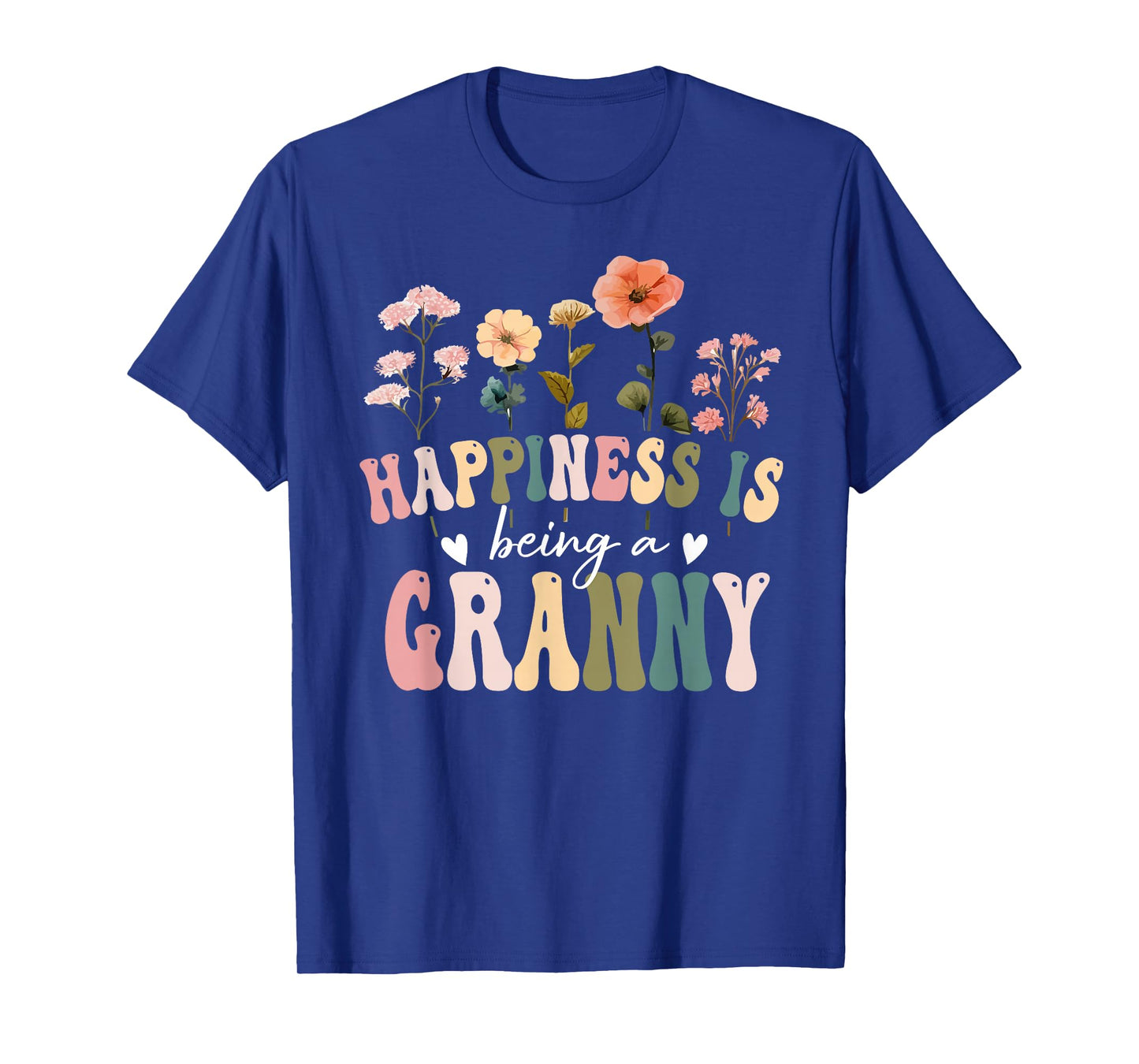 Happiness is Being a Granny Floral Granny Mother's Day T-Shirt