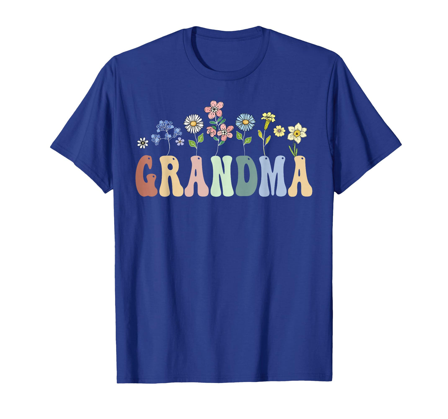 Grandma Gifts Women Wildflower Floral Design Grandma T-Shirt