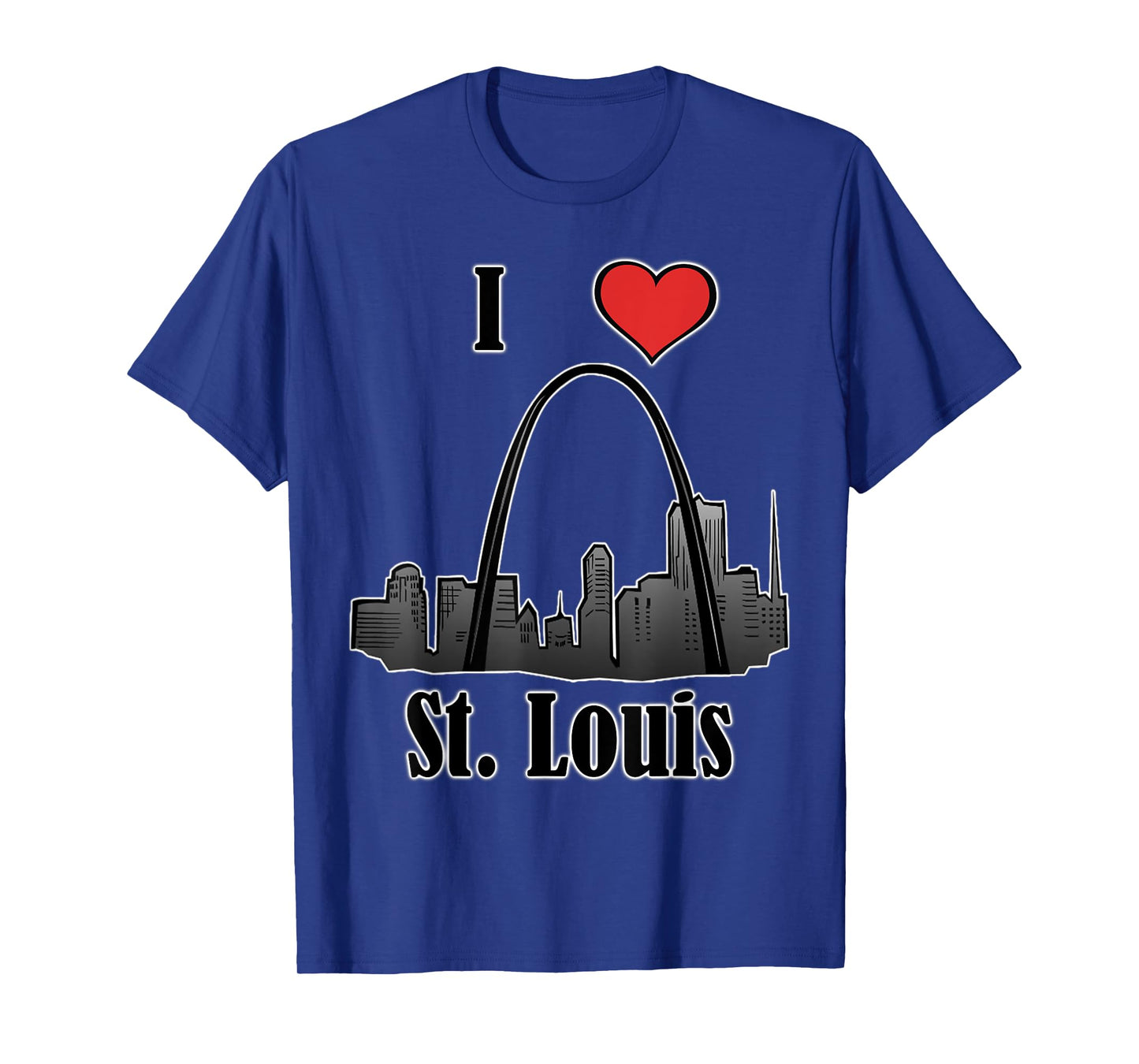 I Love St. Louis Souvenir T-Shirt Gateway Arch Skyline T-Shirt