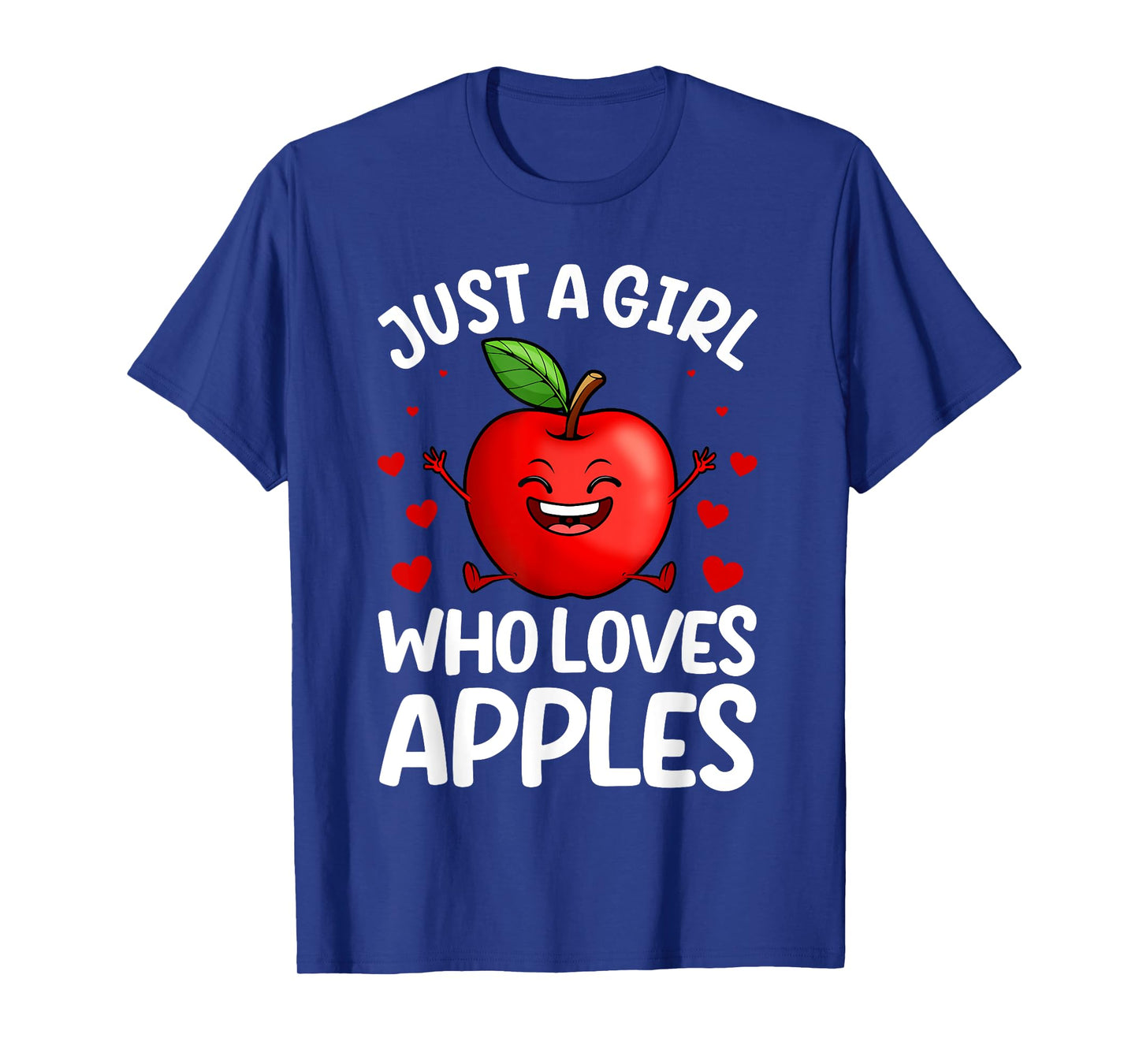 Funny Apple Art For Girls Kids Women Apple Fruit Lover Apple T-Shirt