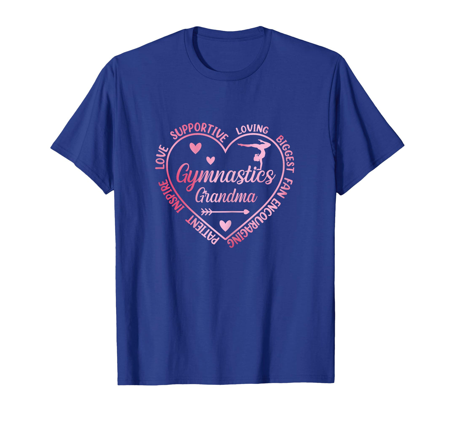 Gymnastics Grandma Heart Gymnast Grandma Matching Family T-Shirt
