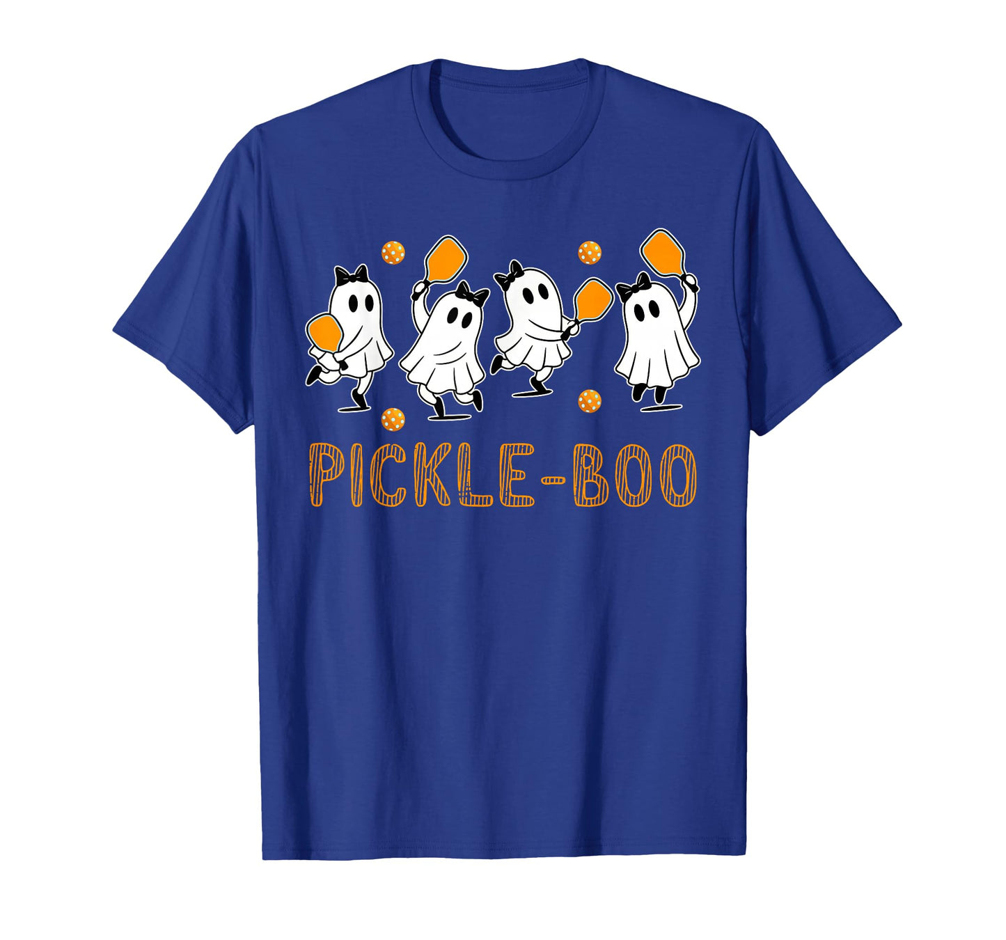 Halloween Pickleball Ghosts Pickle Boo Costume Men Women Kid T-Shirt