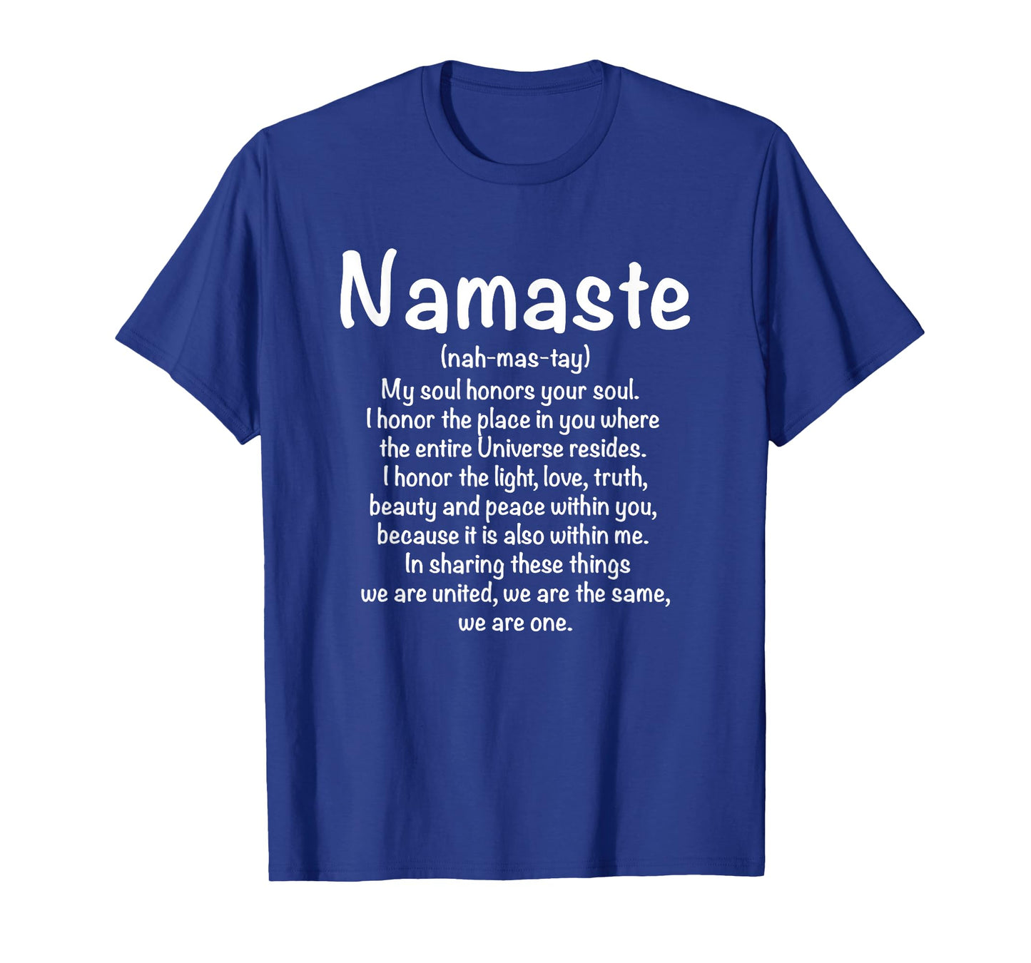Namaste Definition Yoga Meditation Buddhist Gift T-Shirt