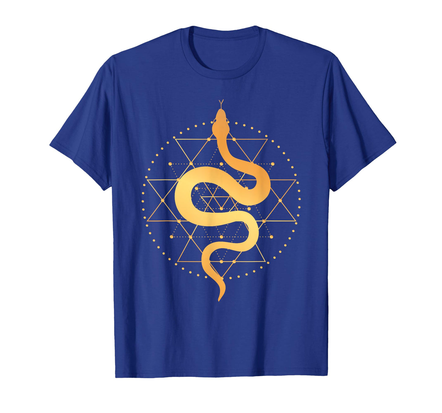 Sacred Geometry Art Magic Sacred Snake Goth Occult T-Shirt