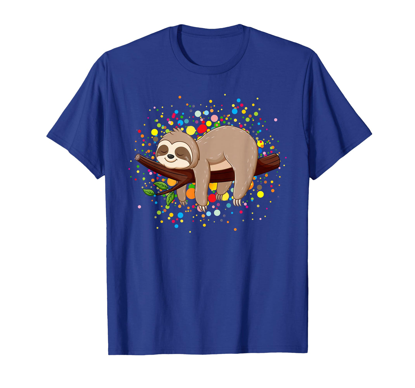 Funny Sloth Lovers Polka Dots Happy Dot Day Girls Boys Kids T-Shirt
