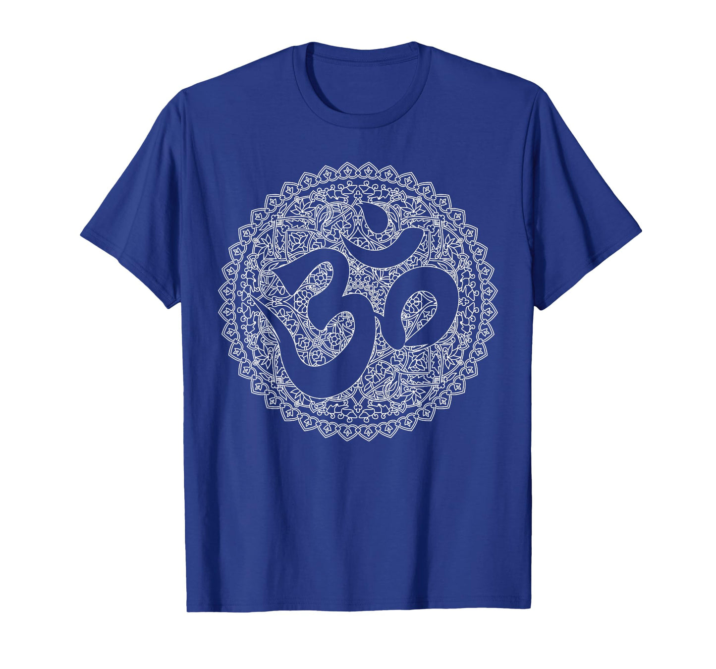 Art Deco Mandala - Sanskrit OM white T-Shirt T-Shirt