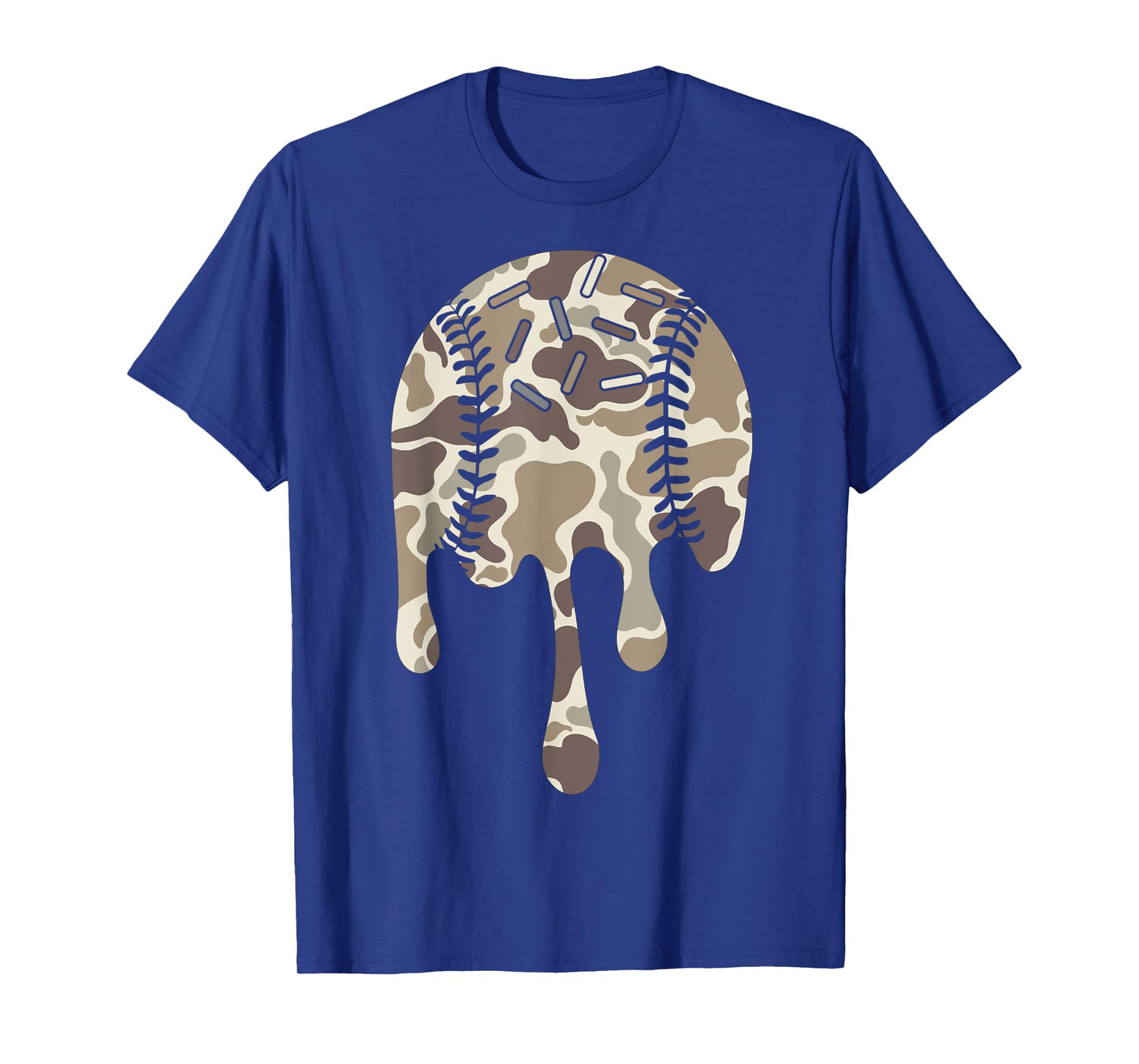 Baseball Drip Camo Baseball Bats Boys Sports Cool Game Day T-Shirt