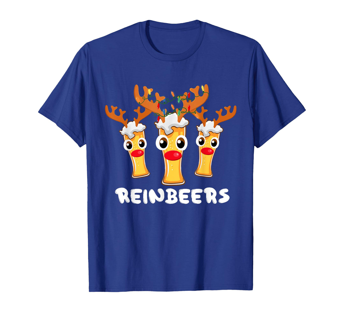 Reinbeers Funny Reindeer Beer Christmas Drinking Xmas Pajama T-Shirt