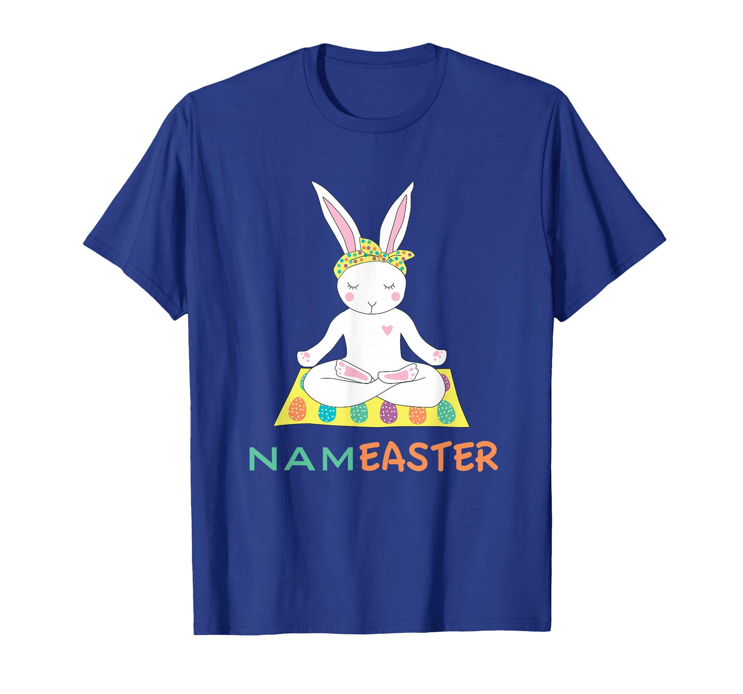 Funny Easter Bunny Doing Yoga Namaste T-Shirt