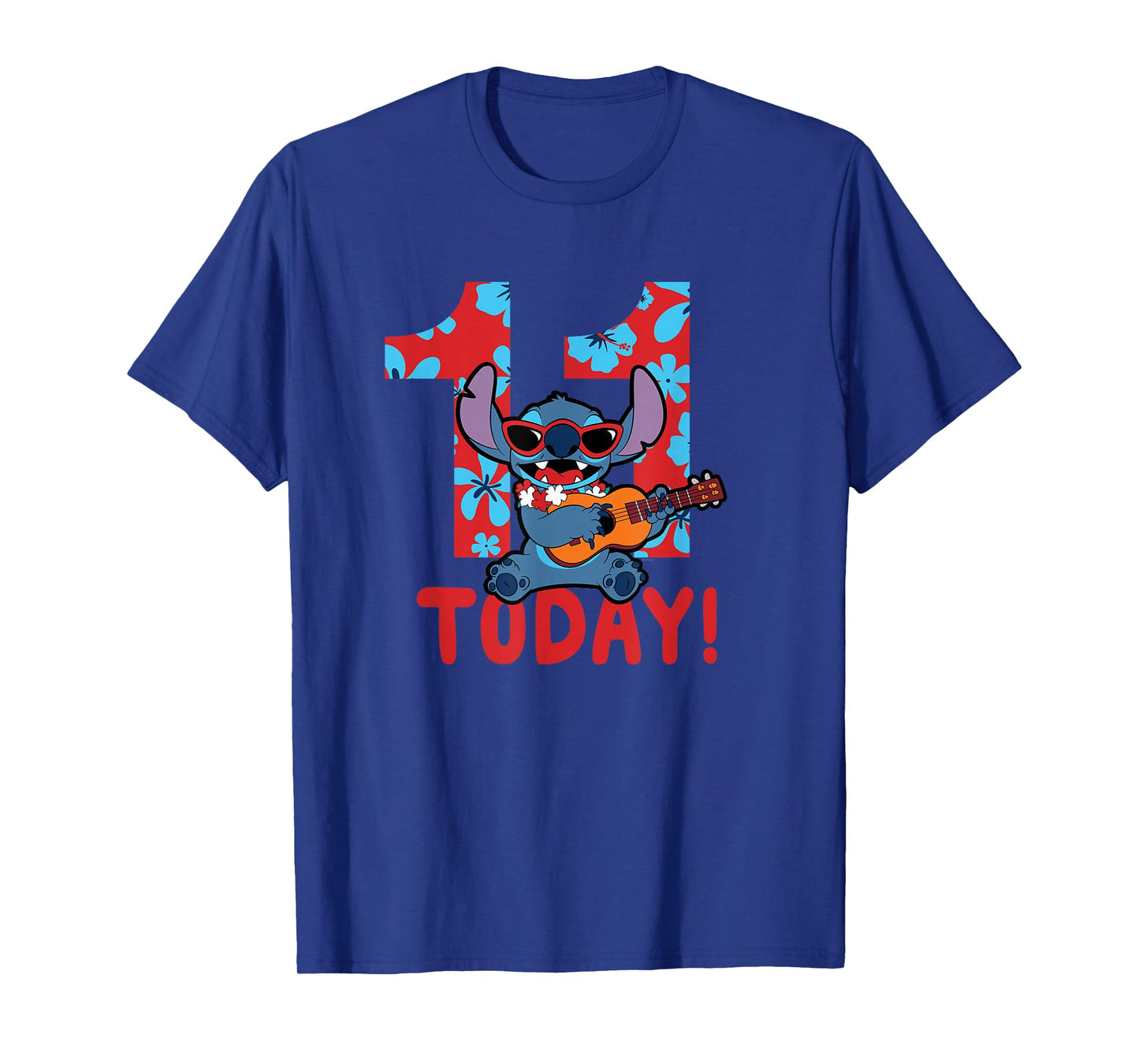 Disney Lilo & Stitch Tropical Birthday 11 Years Old Today T-Shirt