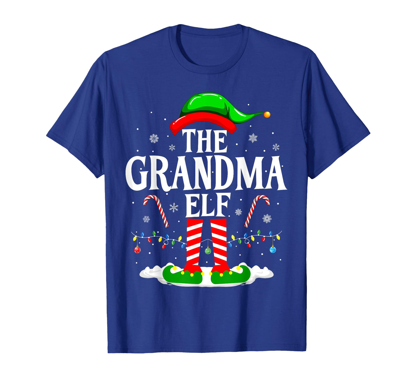 The Grandma Elf Funny Xmas Elf Matching Family Christmas T-Shirt