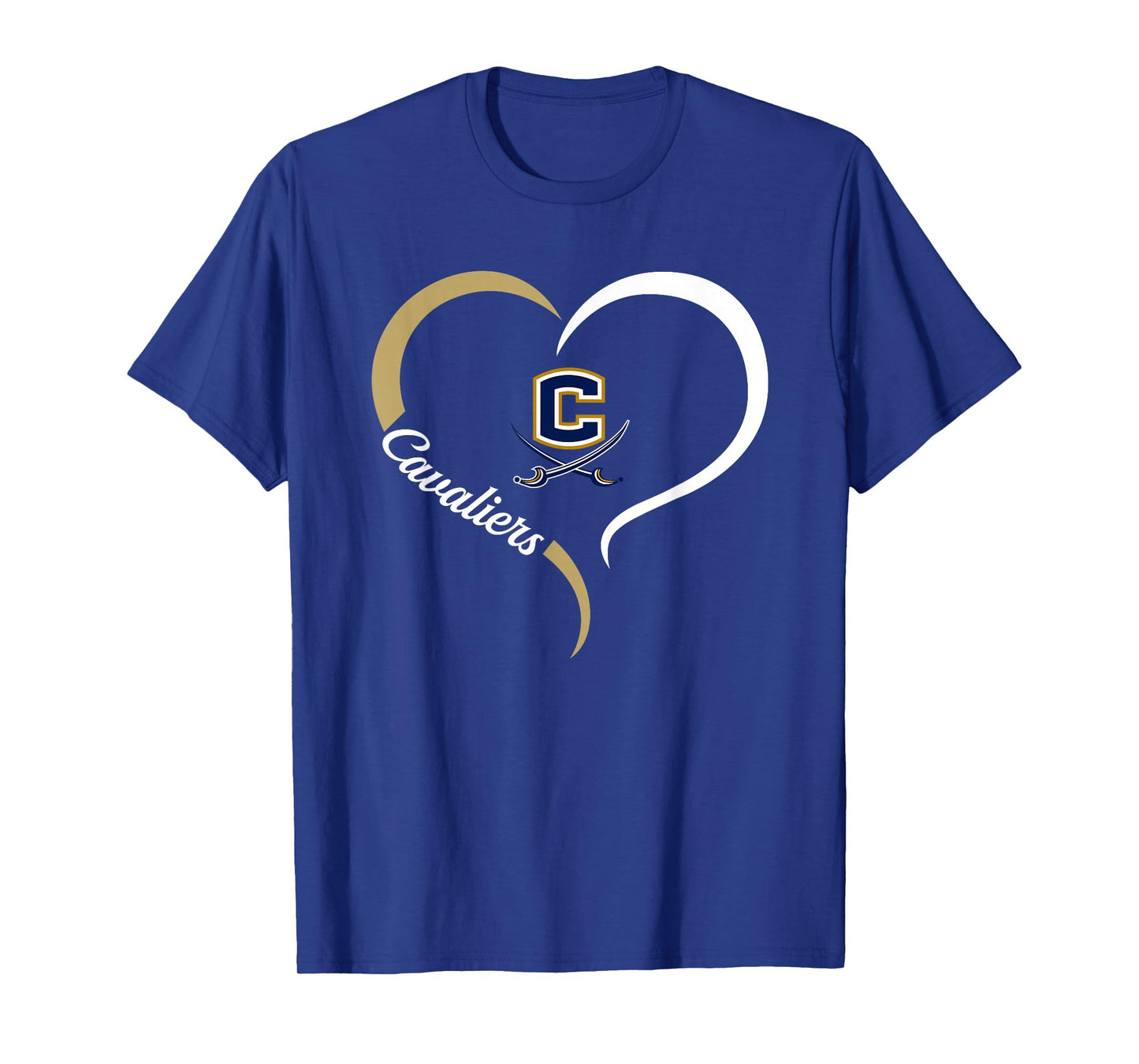 Cuthbertson Cavaliers Logo Half Heart Slogan HS T-Shirt