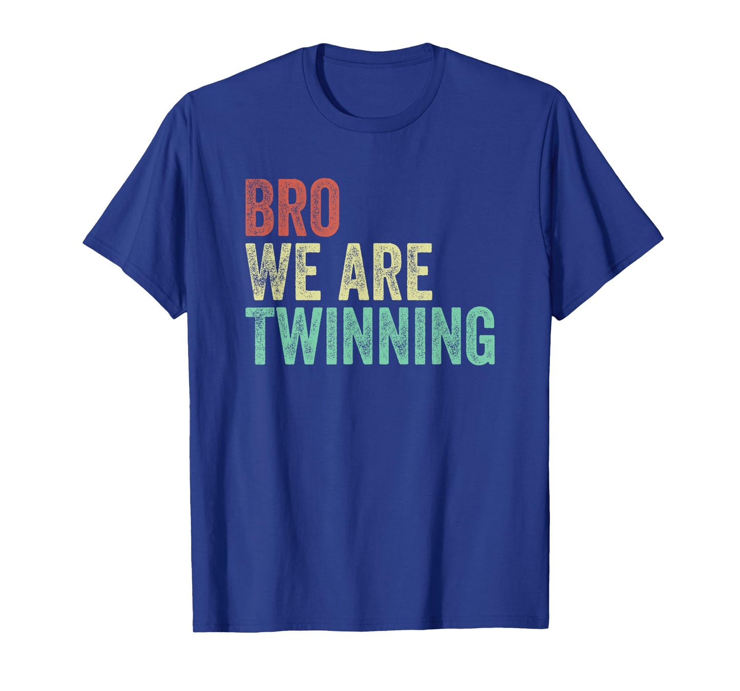 Bro We Are Twinning Boys Twin Day Spirit Week Funny Kids 70s T-Shirt