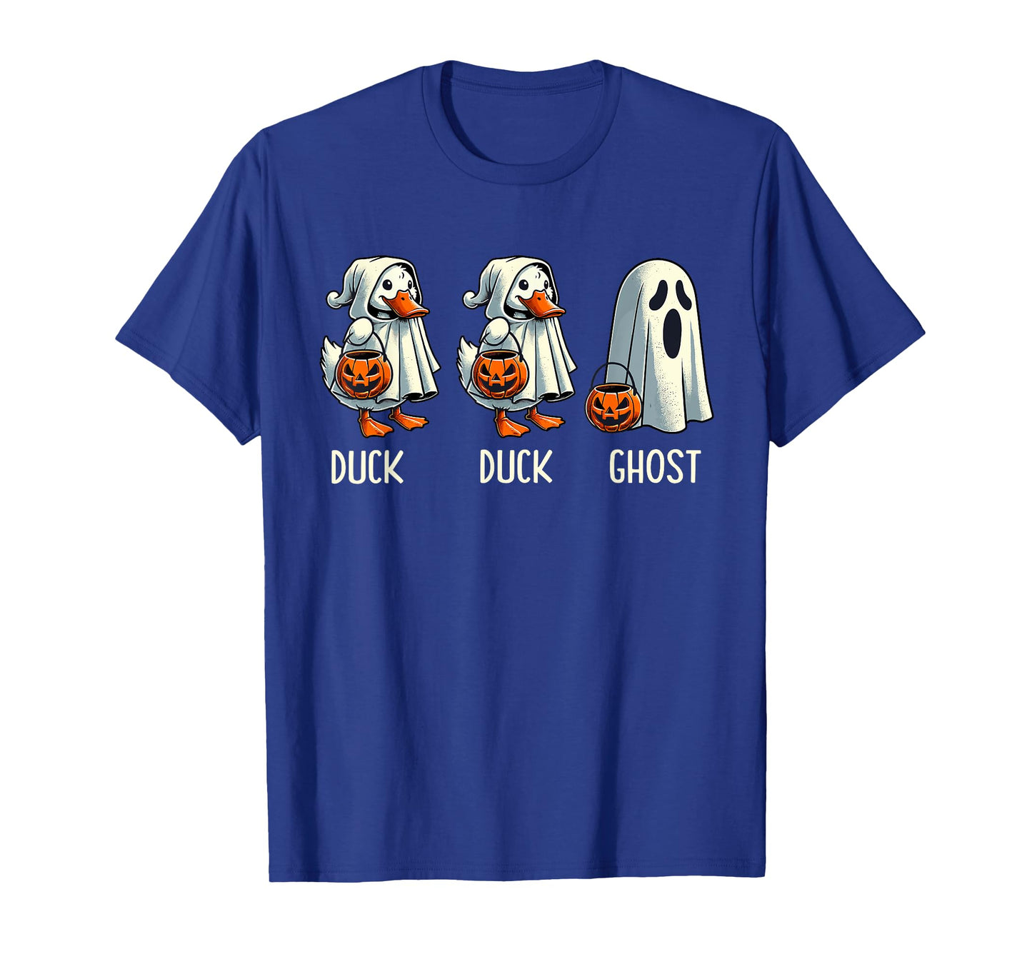Duck Ghost Pun Trunk or Treat Trick or Treat Funny Halloween T-Shirt