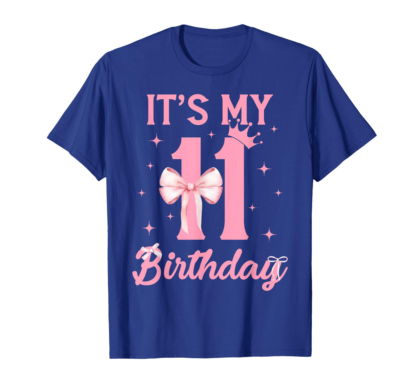 It's My 11th Birthday Girl Coquette Bow 11 Yr Old Aesthetic T-Shirt