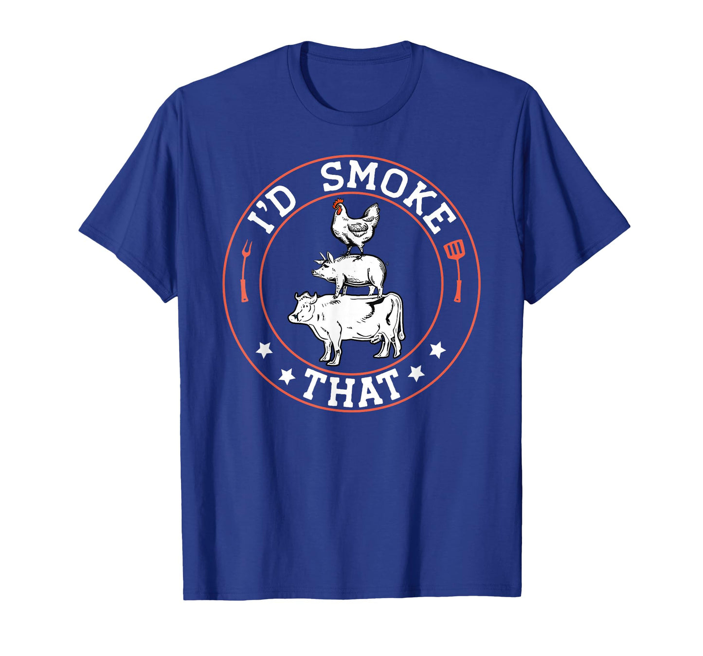 Chef Butcher BBQ Smoker I'd Smoke That Barbecue Pitmaster T-Shirt