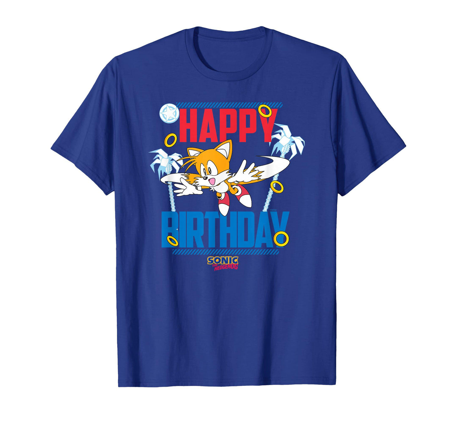 Sonic The Hedgehog Birthday Happy Birthday Tails Big Poster T-Shirt