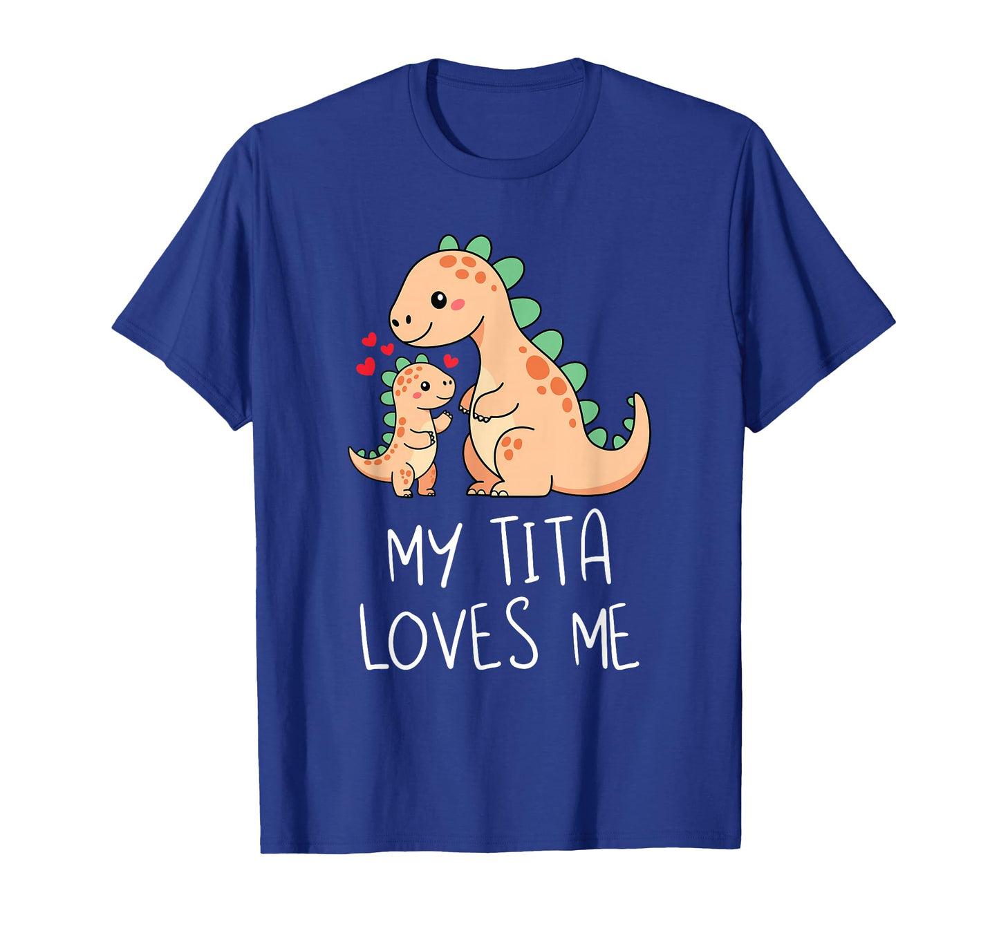 Baby Dino and Grandma My Tita Loves Me Funny Dinosaur T-Shirt
