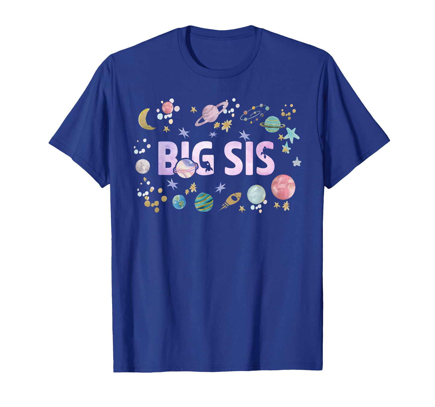 Big Sis Outer Space Birthday Girl 1st Trip Around The Sun T-Shirt