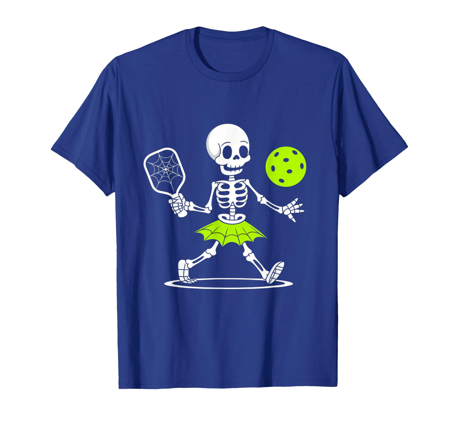 Spooky Pickleball Halloween Skeleton Women T-Shirt