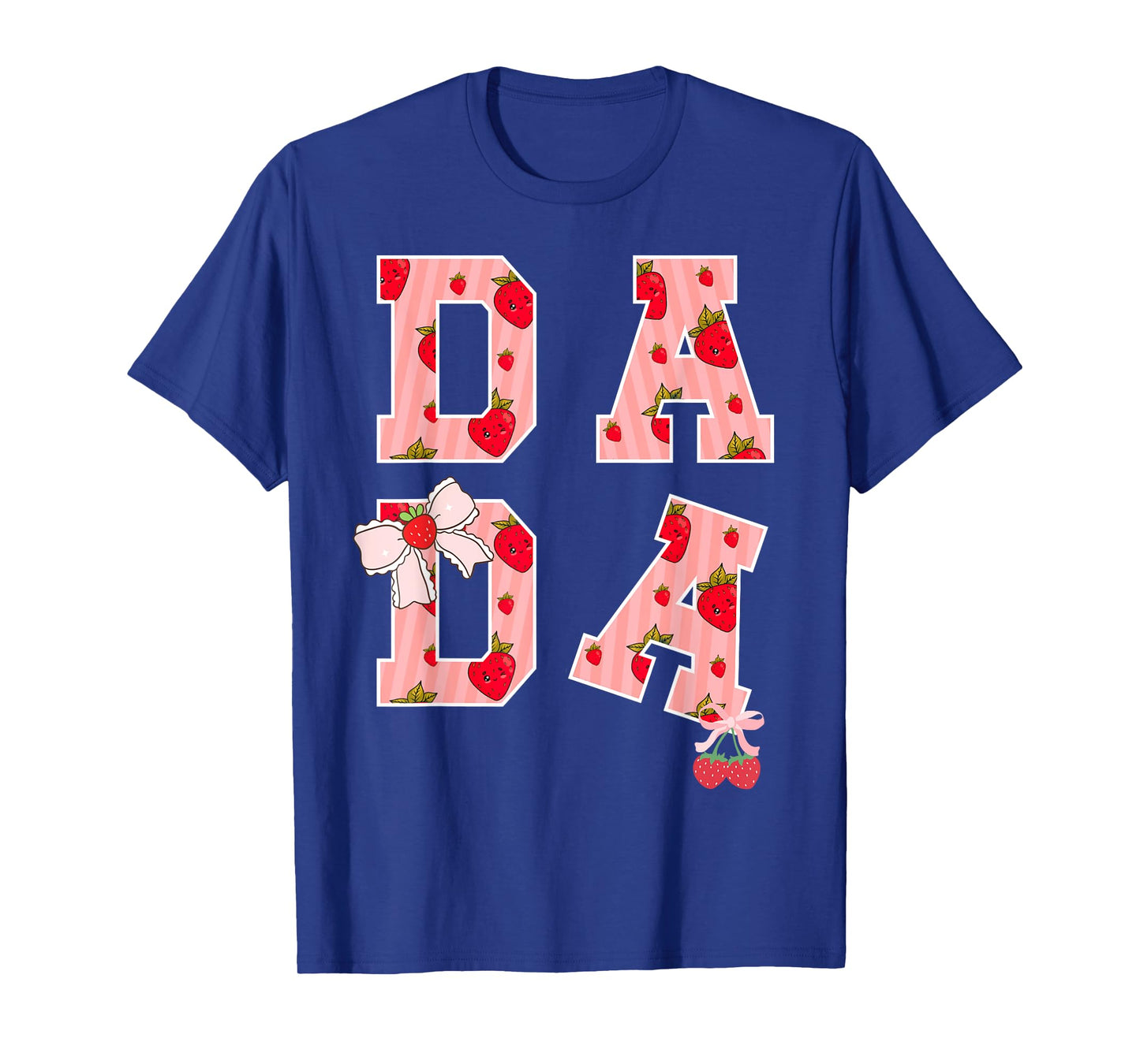 Dada Strawberry First Birthday Party Funny Dad Strawberry T-Shirt