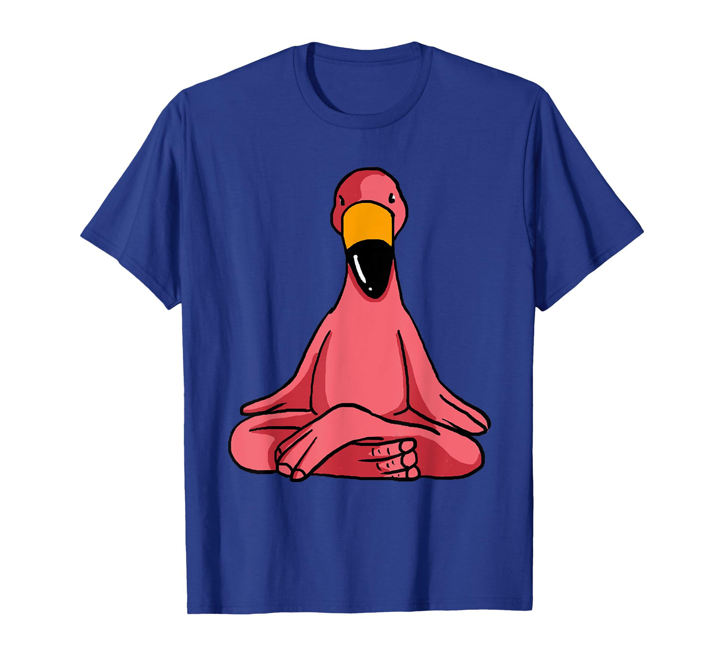 Cute Yoga Flamingos Funny Pink Water Bird Meditation Lovers T-Shirt