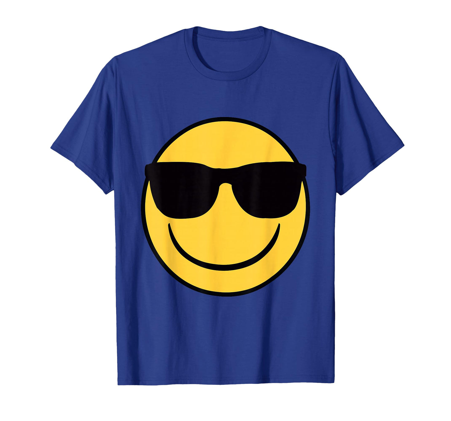 Official Emoji Retro Sunglasses Yellow Smile Face T-Shirt