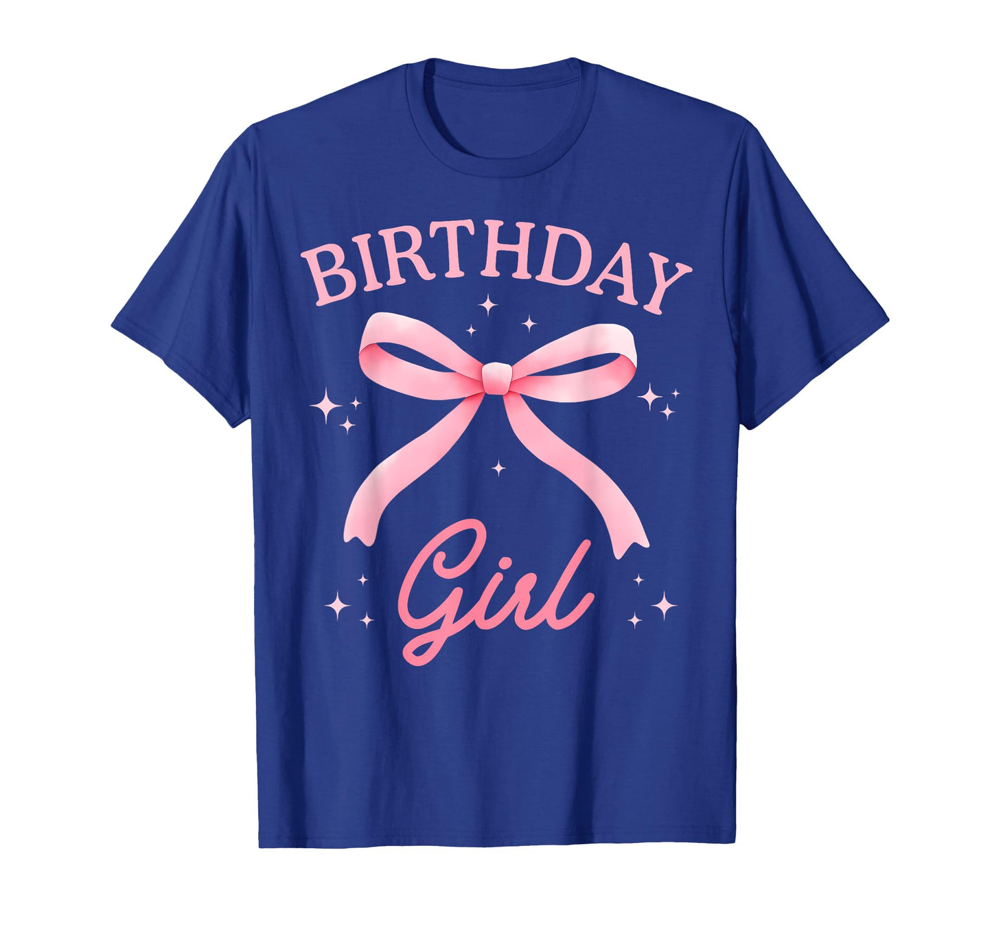 Birthday Girl Coquette Bow Theme Party Matching Family Kids T-Shirt