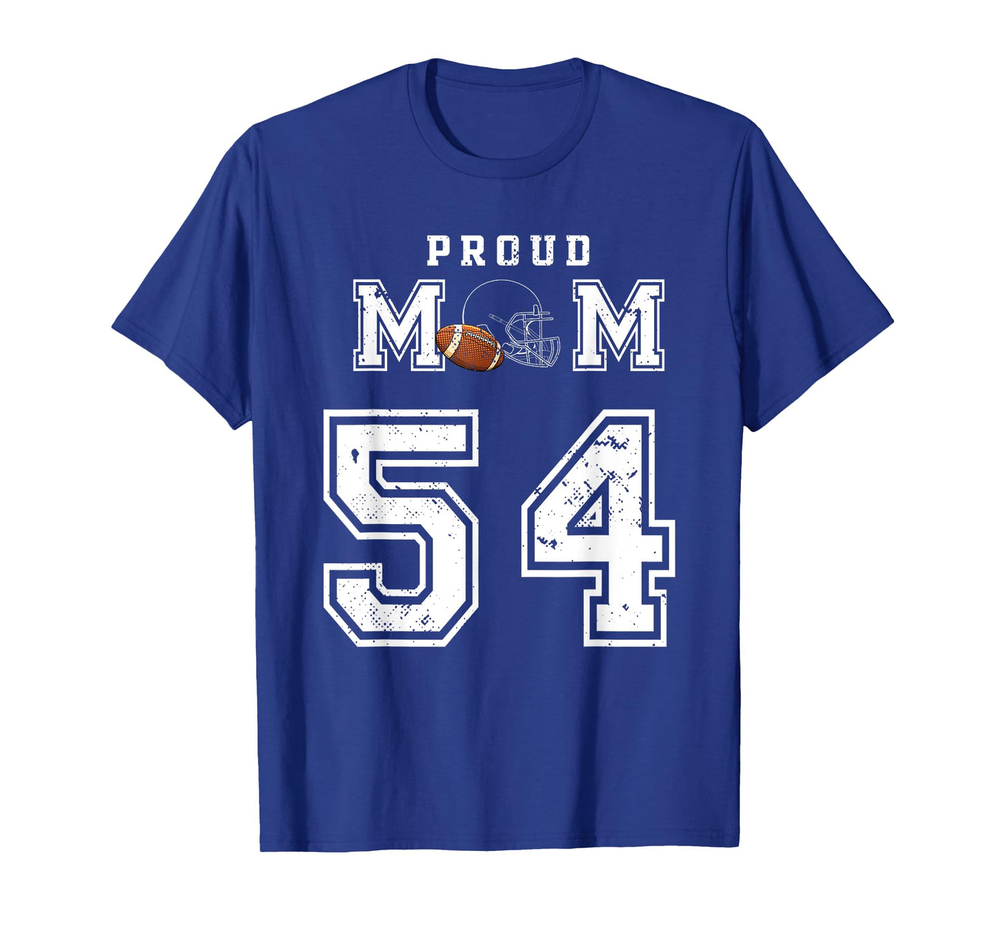 Custom Proud Football Mom Number 54 Personalized For Women T-Shirt