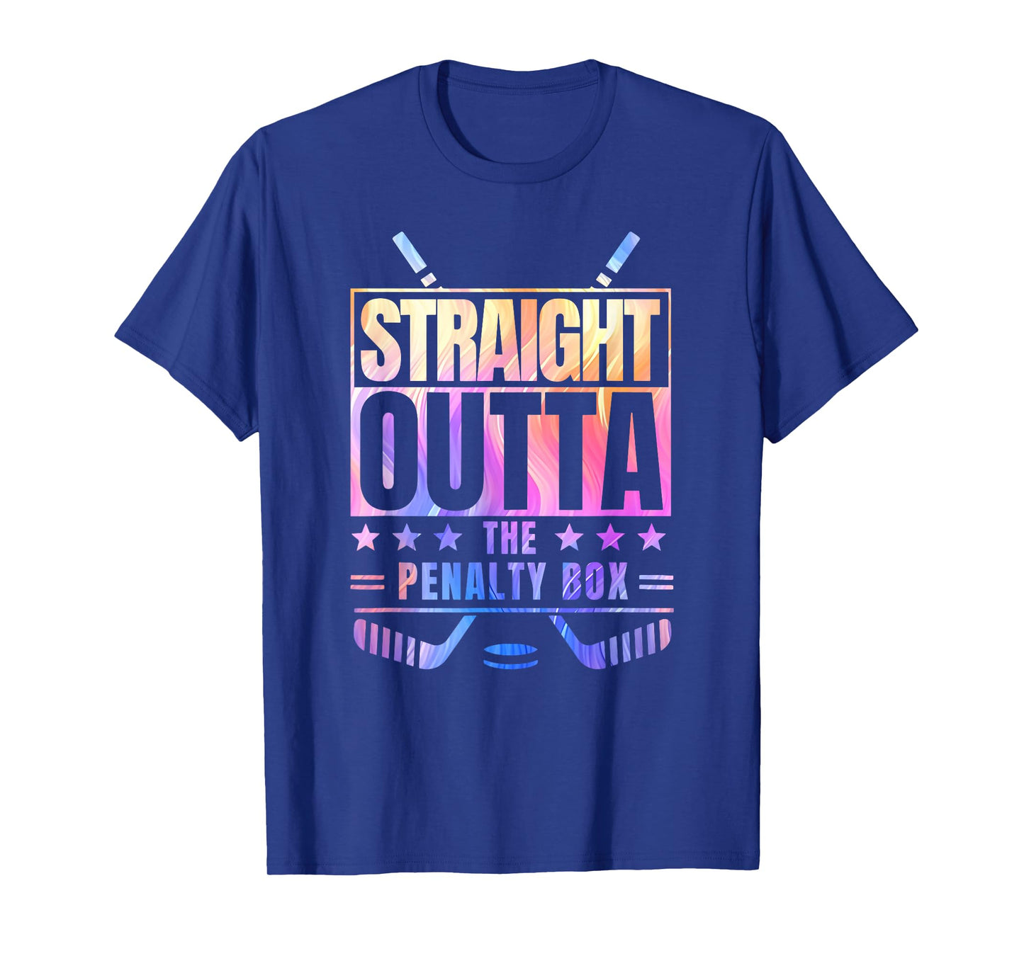 straight outta the penalty box tie dye favorite winter sport T-Shirt