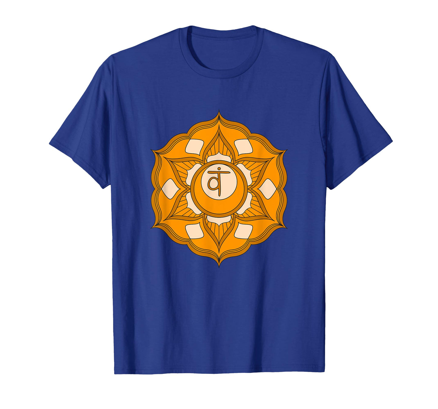 Spiritual Mandala Sacral Chakra Geometry Yoga Meditation T-Shirt