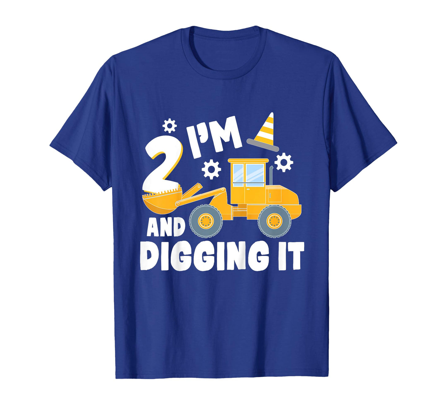 I'm 2 and Digging It 2 Year Old 2nd Birthday Construction T-Shirt