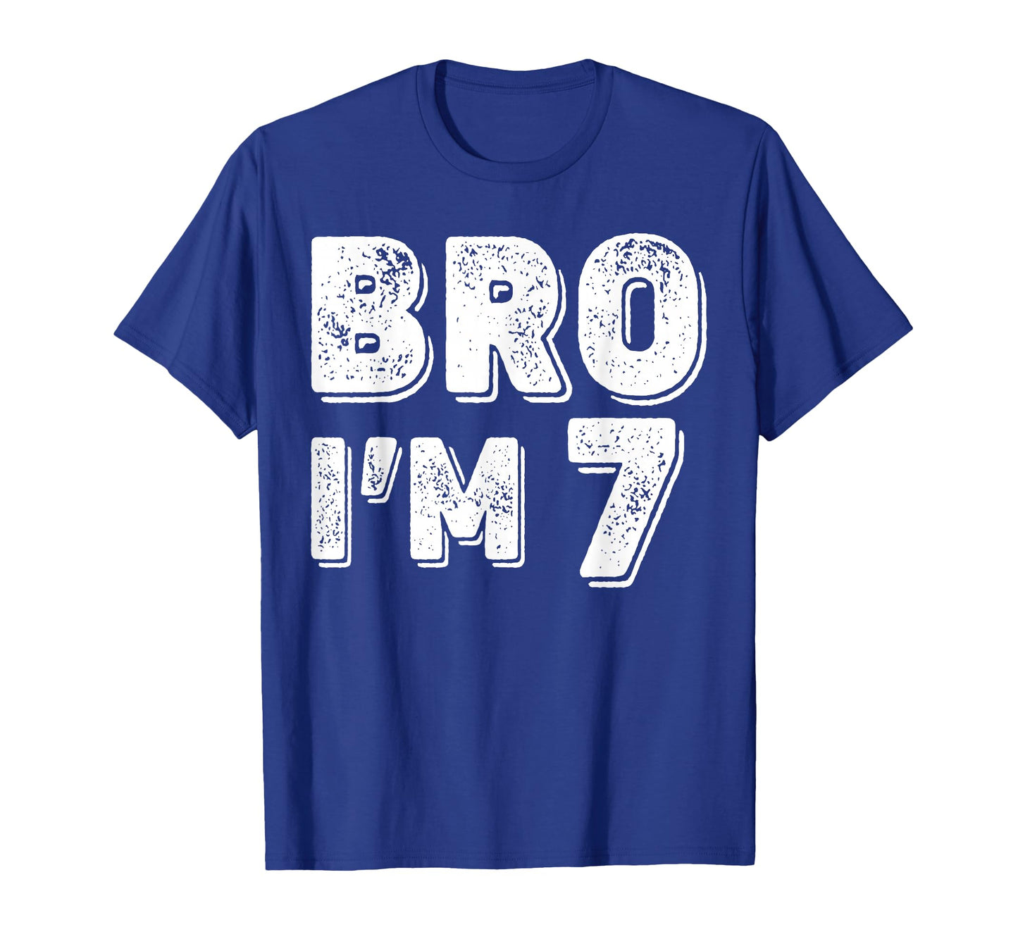 7th Birthday Boy Bro I’m 7 Year Old Boys Kids Seven Bday T-Shirt