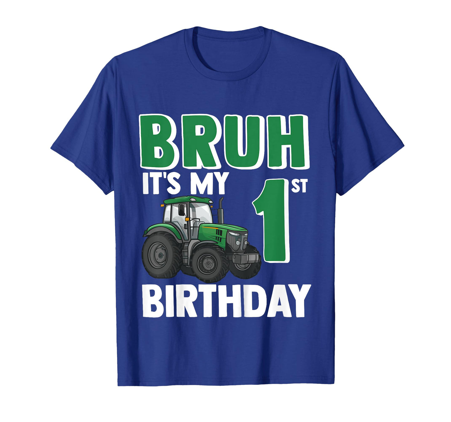 Kids One 1yr 1st Tractor Birthday Boy Boys Farmer Farm 1 Year Old T-Shirt