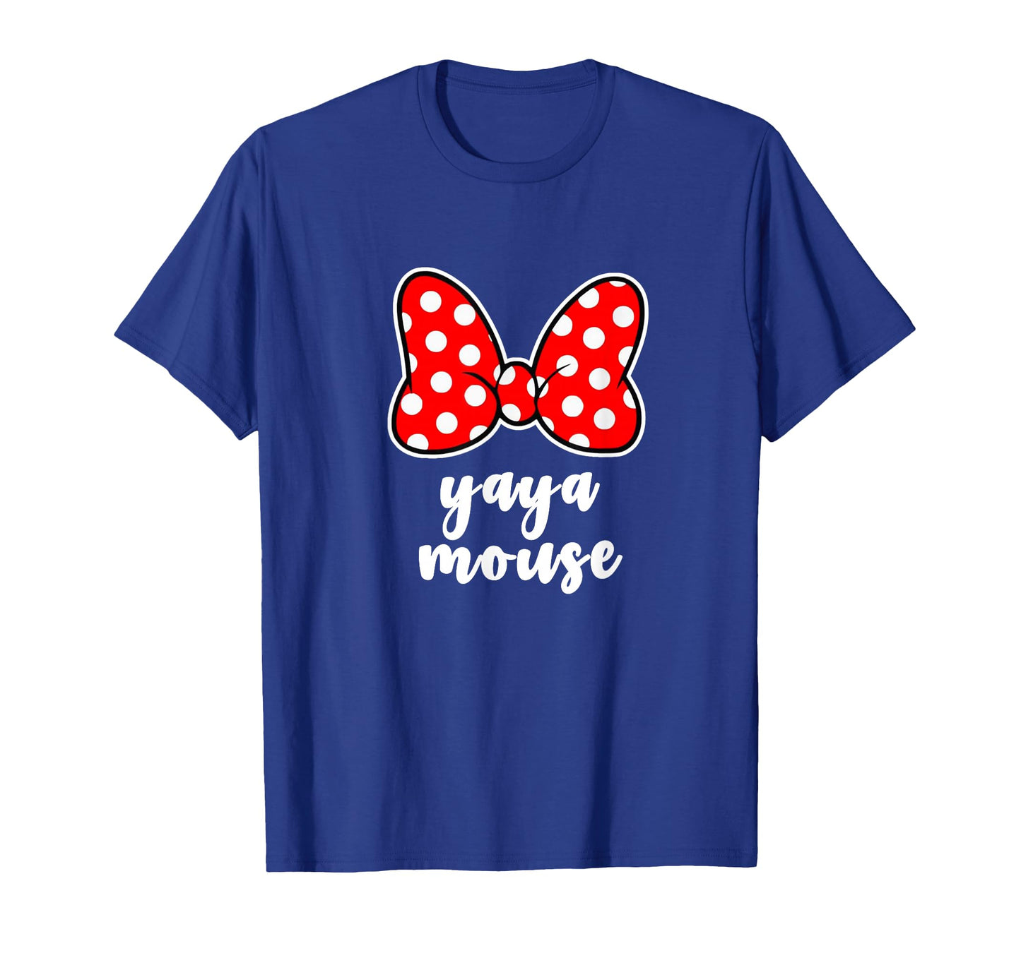 Womens Yaya Mouse Family Vacation Bow T-Shirt