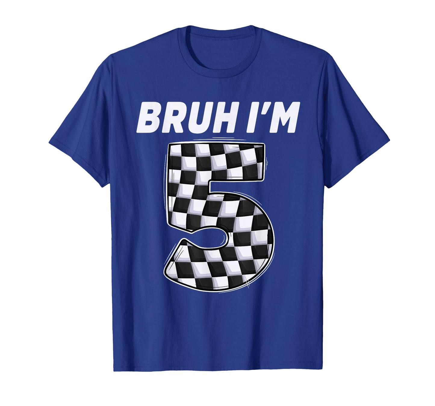 Bruh i'm 5 year old Boy two car racing 5th birthday race car T-Shirt